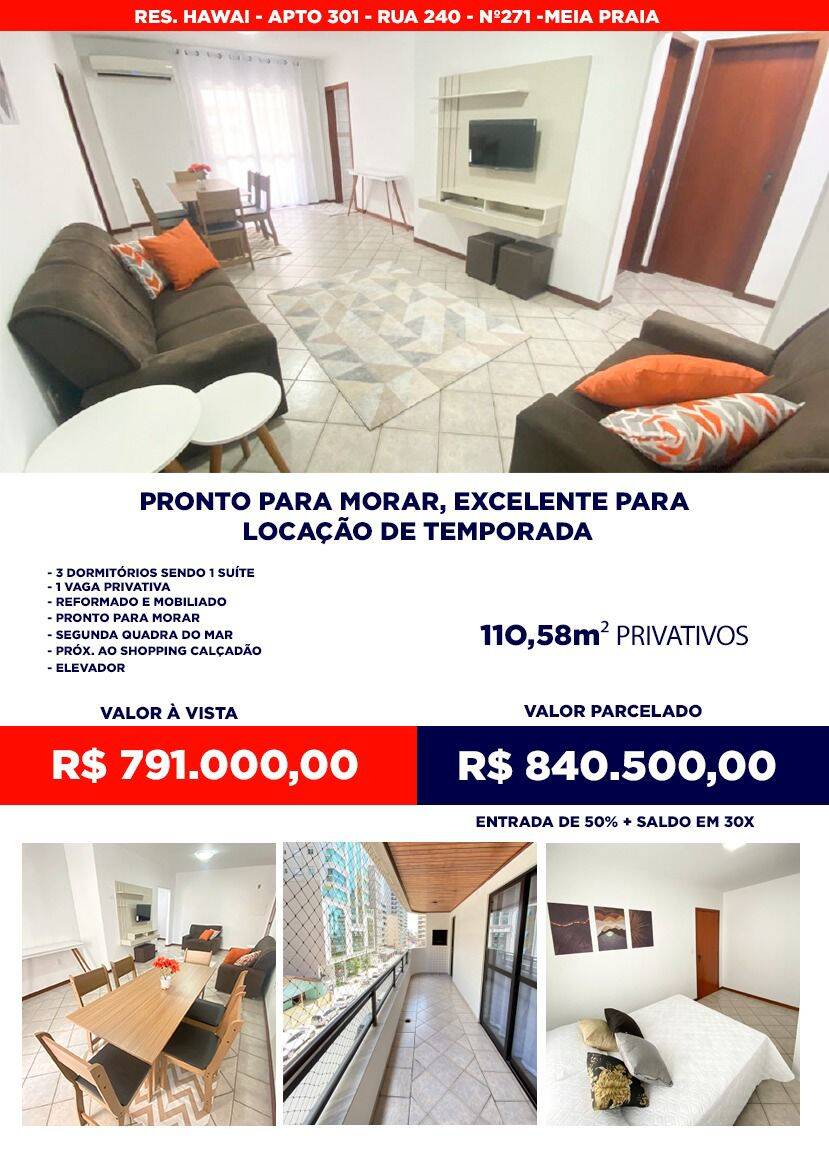 #1002 - Apartamento para Venda em Itapema - SC