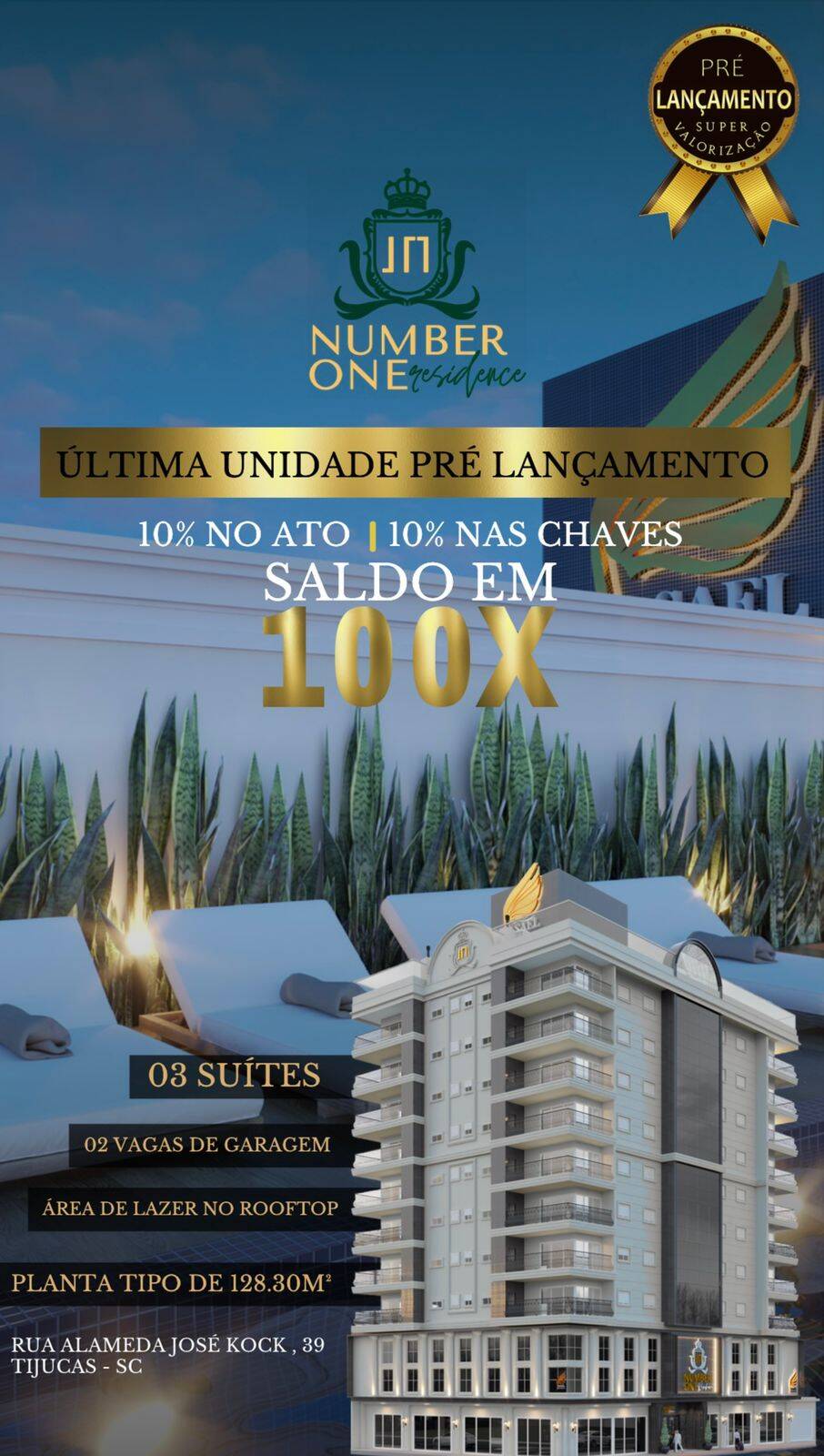 #1056 - Apartamento para Venda em Tijucas - SC