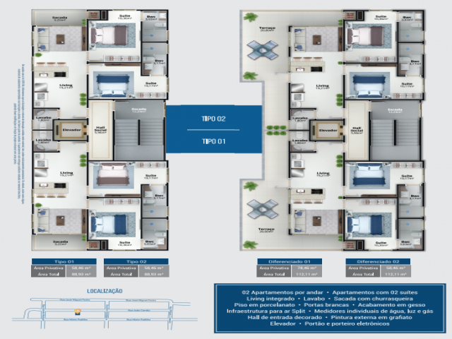 #755 - Apartamento para Venda em Porto Belo - SC - 2