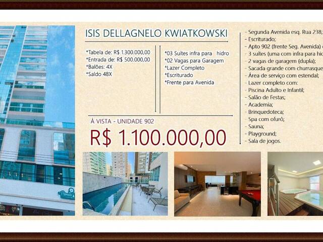 #963 - Apartamento para Venda em Itapema - SC - 2